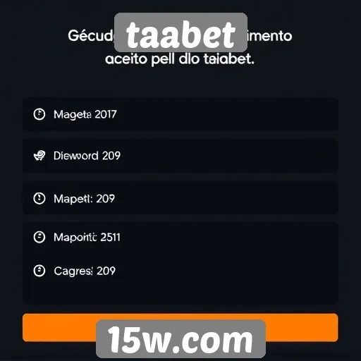 Métodos de pagamento aceitos pelo taabet