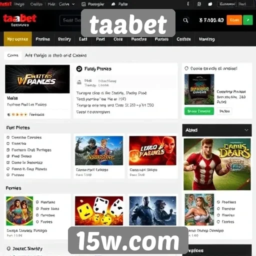 Avaliação das funcionalidades do site de jogos taabet